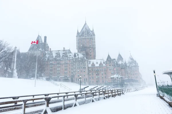 Ciudad de Quebec chateau frontenac — Foto de Stock