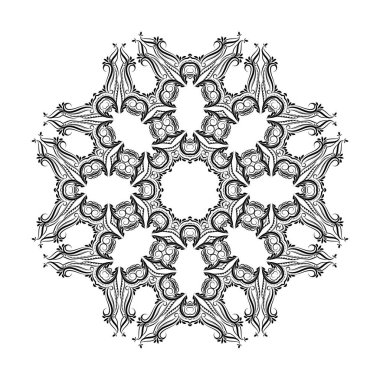 Dekoratif mandala tasarımı izole vektörü