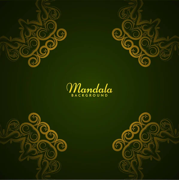 Mandala Design Elegante Vettore Sfondo Reale — Vettoriale Stock