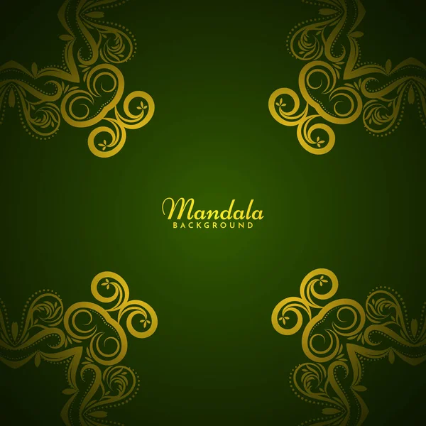 Mandala Design Elegante Vetor Fundo Real —  Vetores de Stock