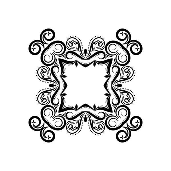 Diseño Decorativo Mandala Vector Fondo Blanco — Vector de stock