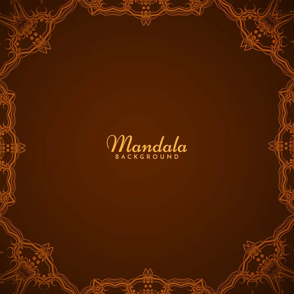 Vintage Luxe Mandala Design Fond Vecteur — Image vectorielle