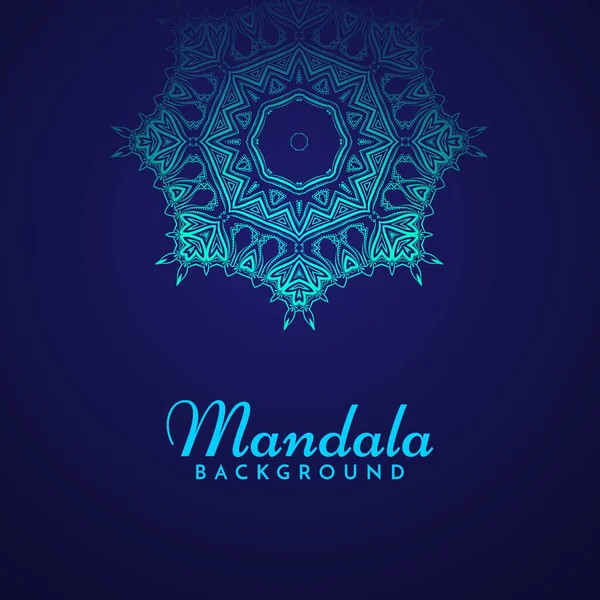 Piękna Mandala Design Luksusowy Wektor Tła — Wektor stockowy
