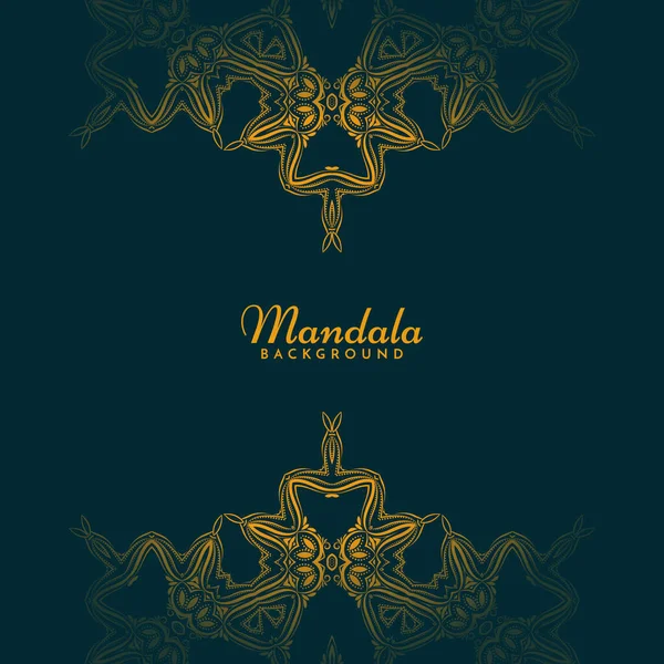 Magnifique Mandala Design Luxe Fond Vecteur — Image vectorielle