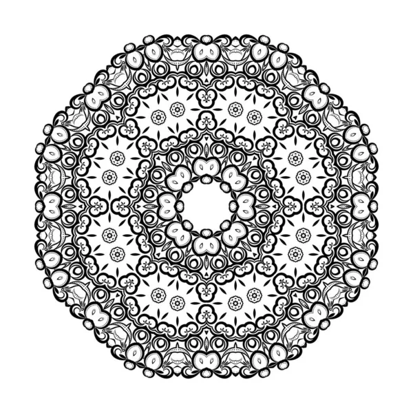 장식적 모양의 만다라 — 스톡 벡터