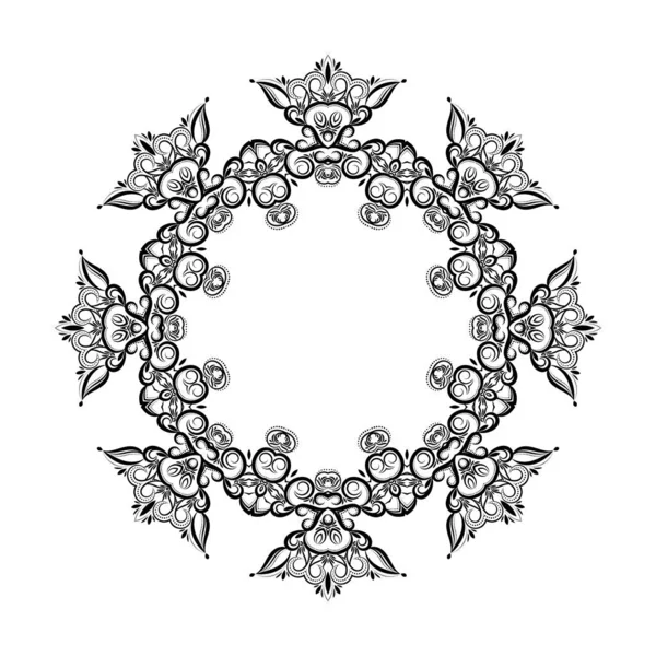 Mandala Ethnique Design Abstrait Vecteur Isolé — Image vectorielle