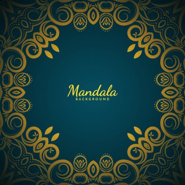 güzel mandala tasarım dekoratif arkaplan vektörü