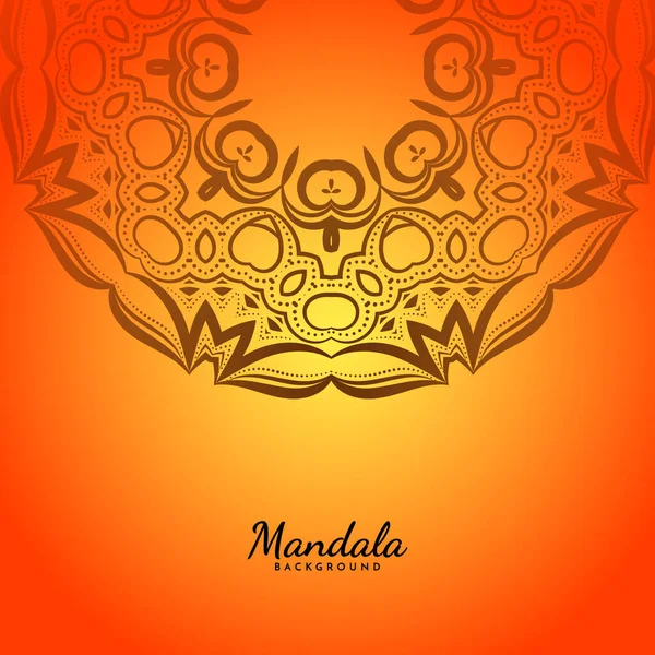 Design Classique Mandala Fond Élégant Vecteur — Image vectorielle