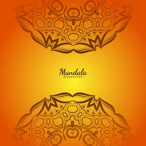 Hermoso Diseño Mandala Vector Fondo Decorativo — Vector de stock