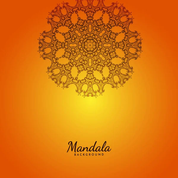 Fondo Decorativo Con Elegante Vector Diseño Mandala — Vector de stock