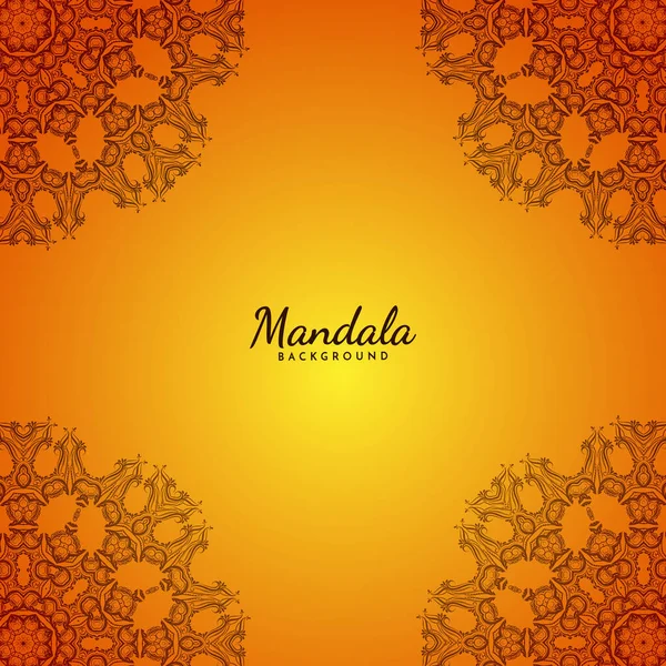 Design Clássico Mandala Vetor Fundo Elegante —  Vetores de Stock