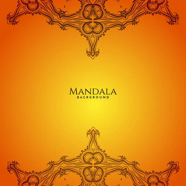 Hermoso Diseño Mandala Vector Fondo Decorativo — Vector de stock