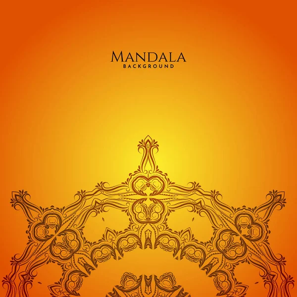 スタイリッシュなマンダラデザインベクトルと装飾的な背景 — ストックベクタ