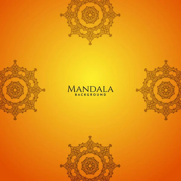 Fond Décoratif Avec Mandala Design Vecteur Élégant — Image vectorielle