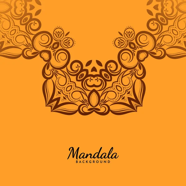 Design Clássico Mandala Vetor Fundo Elegante —  Vetores de Stock