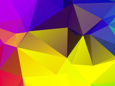 Soyut çokgen üçgenler renkli arkaplan vektörü