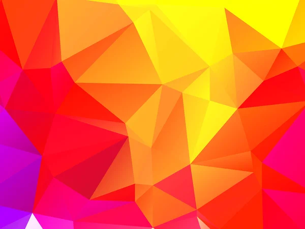 Abstrakte Bunte Dreieckige Geometrische Kristall Hintergrund Vektor — Stockvektor