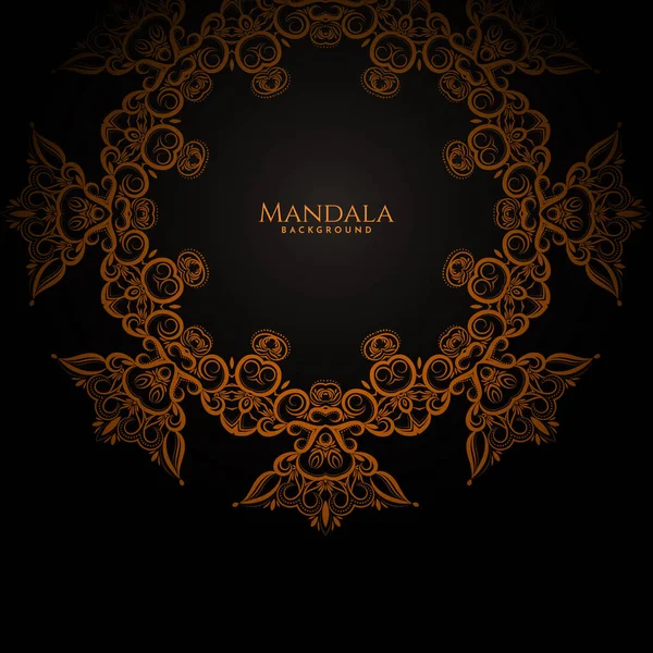 Mandala Ornemental Inspiré Illustration Art Ethnique Avec Fond Décoratif Classique — Image vectorielle