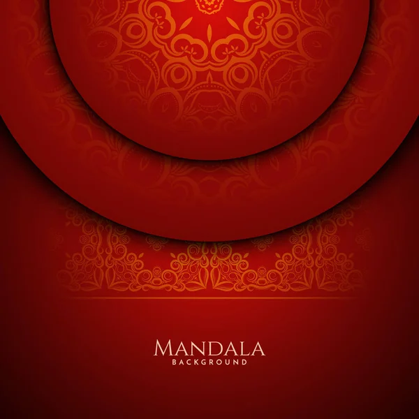 Luxe Mandala Gouden Kleur Met Stijlvolle Achtergrond Vector — Stockvector