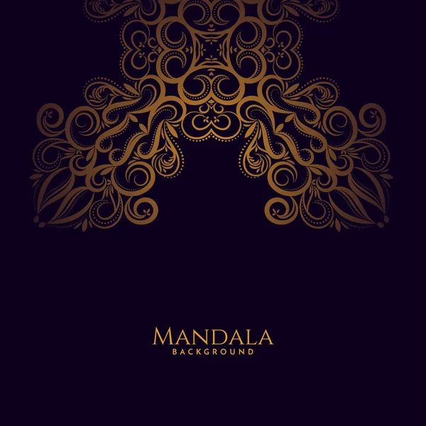 Mandala Ornamental Inspirado Ilustración Arte Étnico Con Fondo Decorativo Clásico — Vector de stock