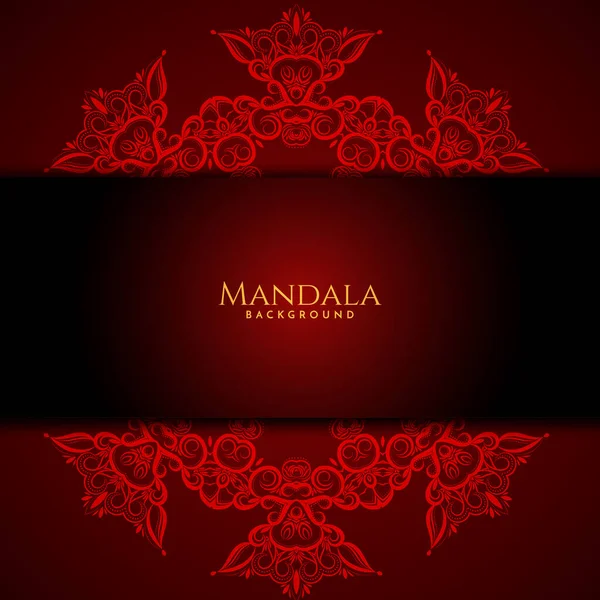 Couleur Mandala Luxe Avec Vecteur Fond Élégant — Image vectorielle