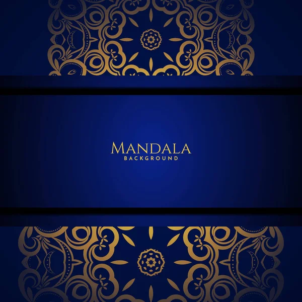 Luxusní Mandala Zlatá Barva Stylovým Vektorem Pozadí — Stockový vektor