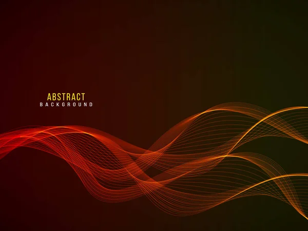 Abstrakte Rote Stilvolle Transparente Fließende Welle Design Hintergrundvektor — Stockvektor