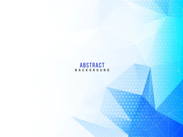 Abstrait Low Poly Élégant Bleu Design Fond Vecteur — Image vectorielle