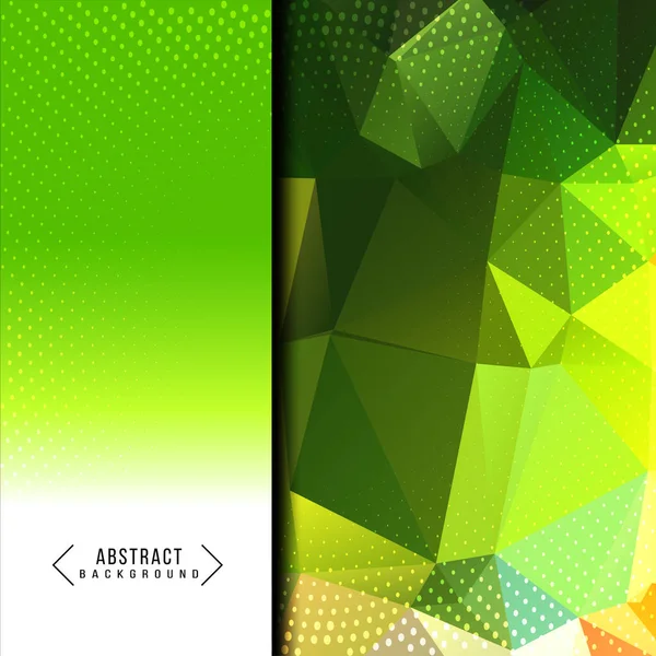 Abstract Geometrische Gladde Stijlvolle Groene Achtergrond Ontwerp Vector — Stockvector