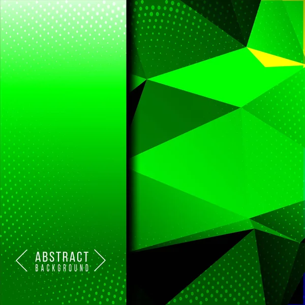 Abstract Geometrische Gladde Stijlvolle Groene Achtergrond Ontwerp Vector — Stockvector