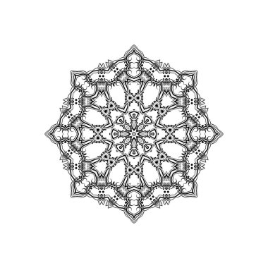 Sanatsal güzel manala tasarım arka plan vektörü