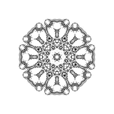 Sanatsal güzel manala tasarım arka plan vektörü