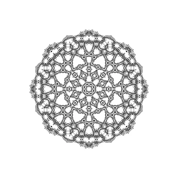 Etnisch Mandala Ontwerp Met Artistiek Patroon Achtergrond Vector — Stockvector