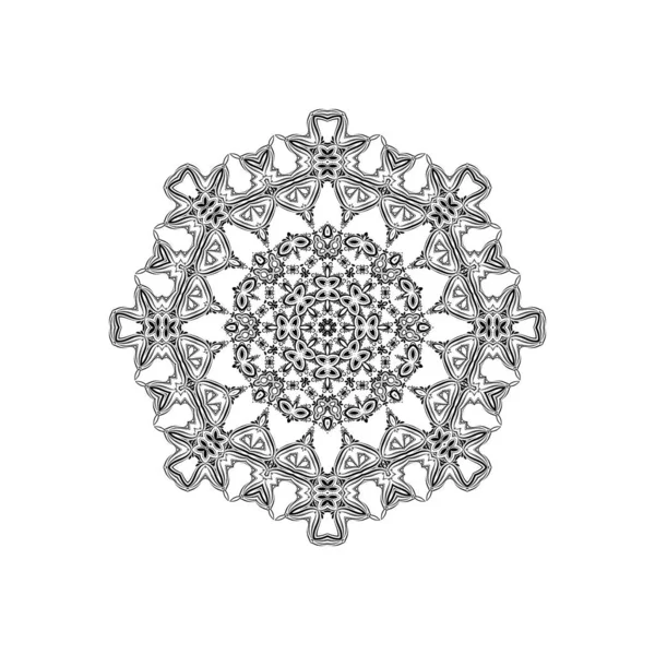 Conception Mandala Ethnique Avec Motif Artistique Vecteur Fond — Image vectorielle