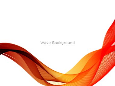 Soyut dalga kırmızı pürüzsüz arkaplan, duman dalgalı vektör