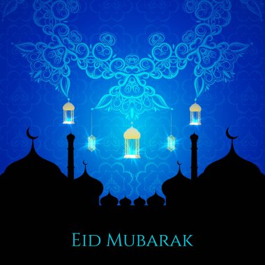 Soyut Kurban Bayramı İslami vektör arkaplan tasarım vektörü