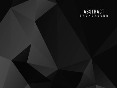 Karanlık geometrik siyah soyut arkaplan zarif tasarım şablon vektörü