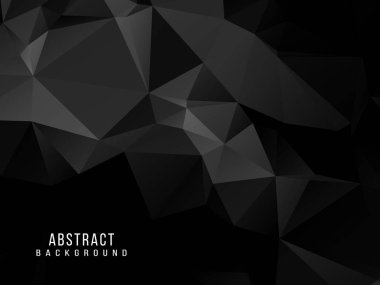 Karanlık geometrik siyah soyut arkaplan zarif tasarım şablon vektörü