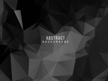 Karanlık geometrik siyah soyut arkaplan zarif tasarım şablon vektörü