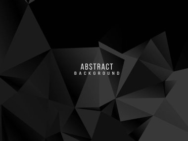 Karanlık geometrik siyah soyut arkaplan zarif tasarım şablon vektörü