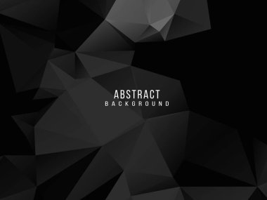 Karanlık geometrik siyah soyut arkaplan zarif tasarım şablon vektörü