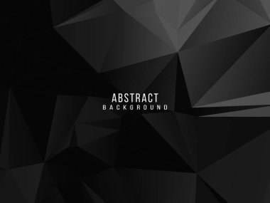 Karanlık geometrik siyah soyut arkaplan zarif tasarım şablon vektörü
