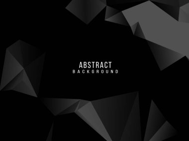 Karanlık geometrik siyah soyut arkaplan zarif tasarım şablon vektörü