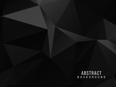 Karanlık geometrik siyah soyut arkaplan zarif tasarım şablon vektörü