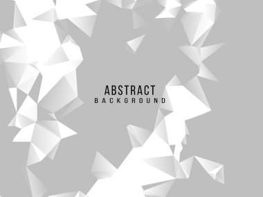 Soyut gri ve beyaz geometrik stil modern arkaplan tasarım vektörü