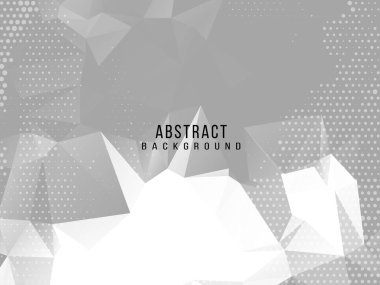 Soyut gri ve beyaz geometrik stil modern arkaplan tasarım vektörü