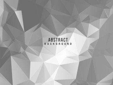 Soyut gri ve beyaz geometrik stil modern arkaplan tasarım vektörü