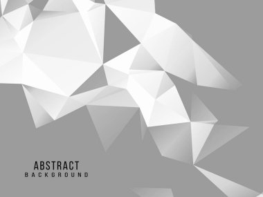 Soyut gri ve beyaz geometrik stil modern arkaplan tasarım vektörü
