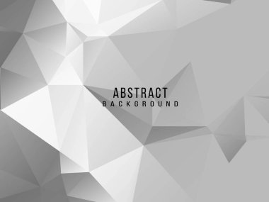 Soyut gri ve beyaz geometrik stil modern arkaplan tasarım vektörü