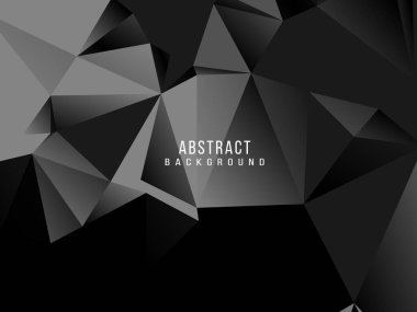 Karanlık geometrik siyah soyut arkaplan zarif tasarım şablon vektörü